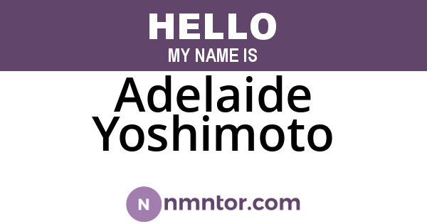Adelaide Yoshimoto