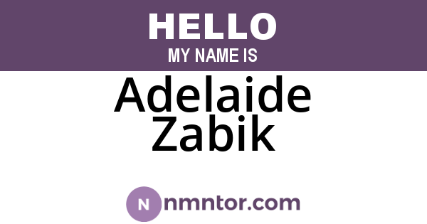 Adelaide Zabik