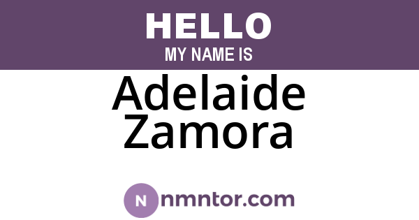Adelaide Zamora
