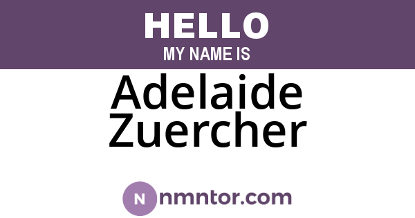 Adelaide Zuercher