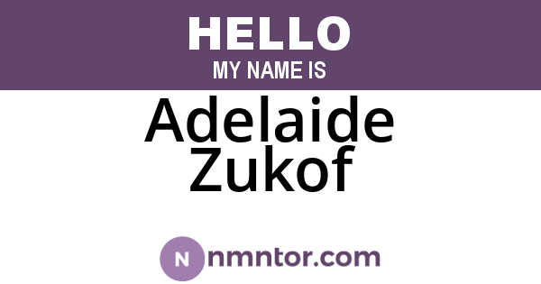 Adelaide Zukof