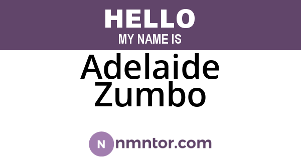 Adelaide Zumbo