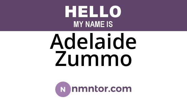 Adelaide Zummo