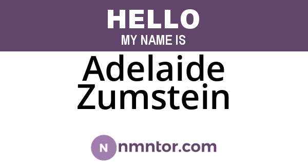 Adelaide Zumstein