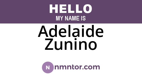 Adelaide Zunino
