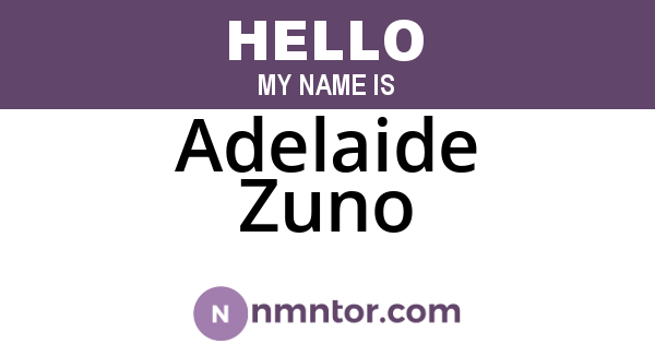 Adelaide Zuno