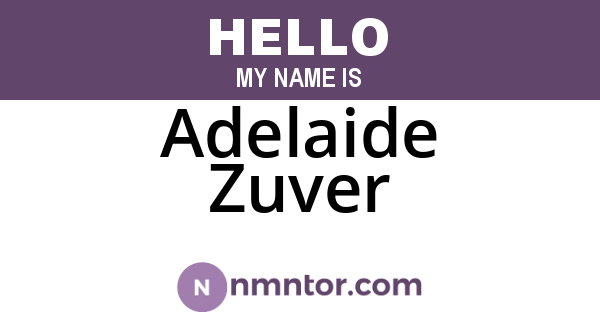 Adelaide Zuver