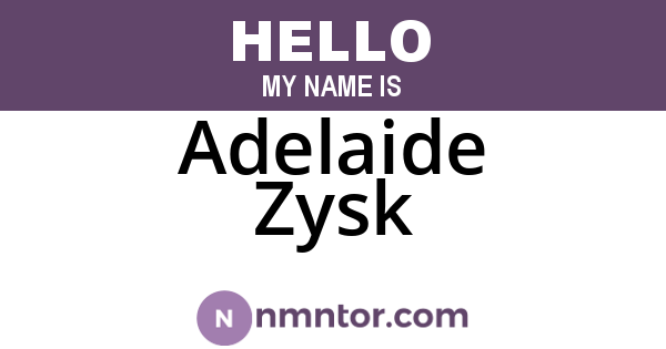 Adelaide Zysk