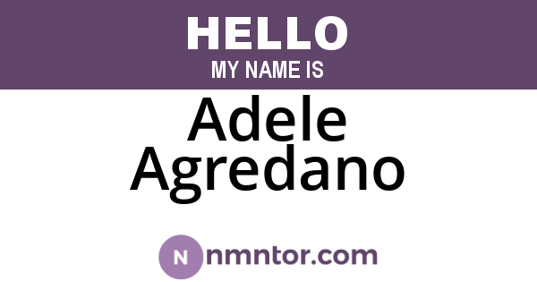 Adele Agredano