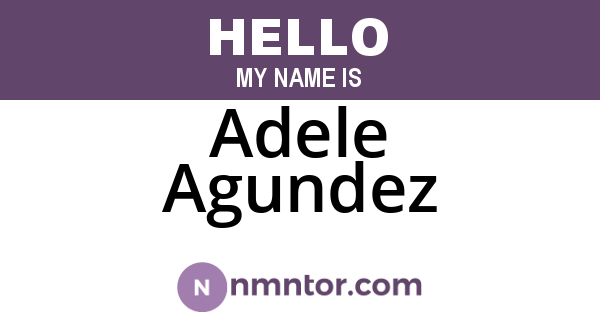 Adele Agundez