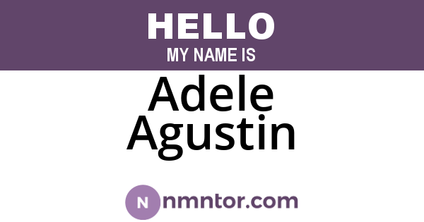 Adele Agustin
