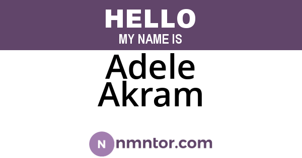 Adele Akram