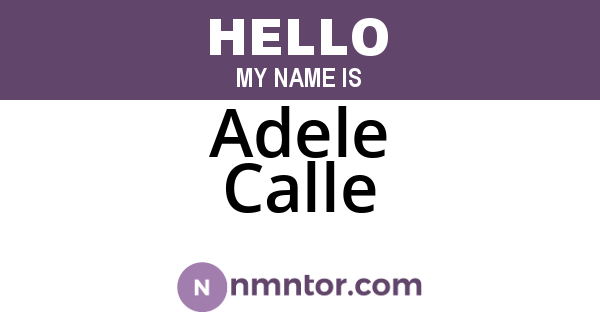 Adele Calle