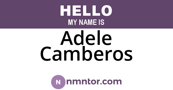 Adele Camberos