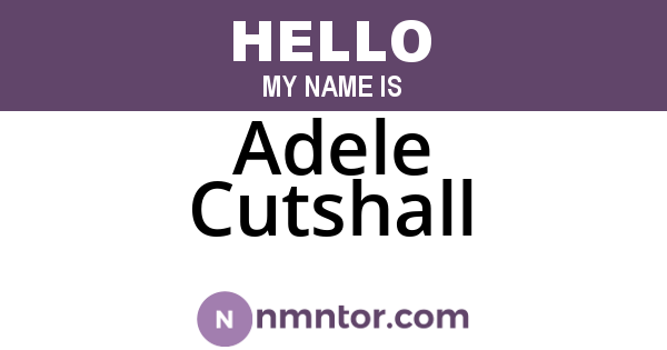 Adele Cutshall