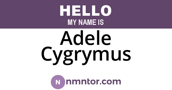 Adele Cygrymus