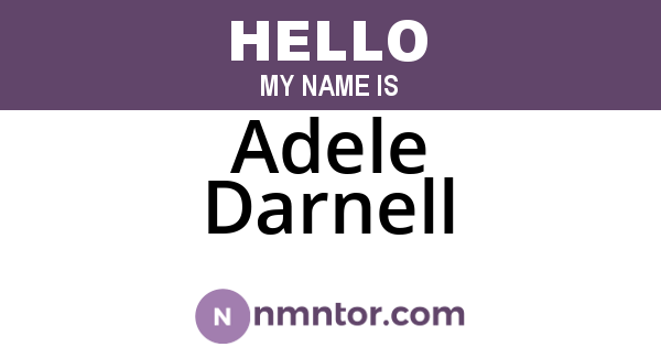 Adele Darnell