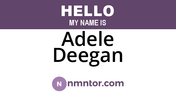 Adele Deegan