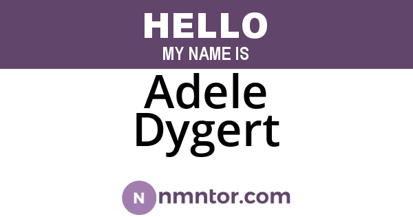 Adele Dygert