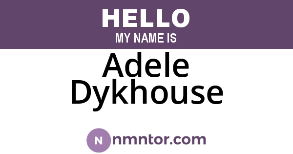 Adele Dykhouse