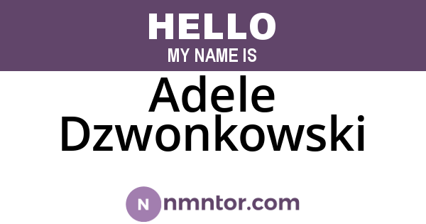 Adele Dzwonkowski