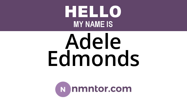 Adele Edmonds