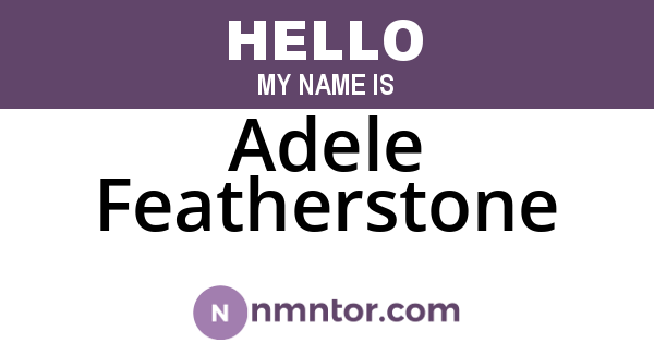 Adele Featherstone