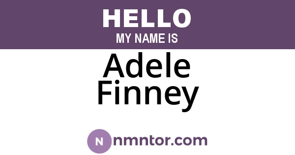 Adele Finney