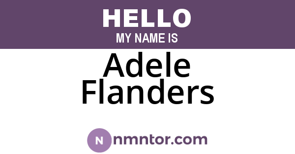 Adele Flanders