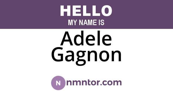 Adele Gagnon