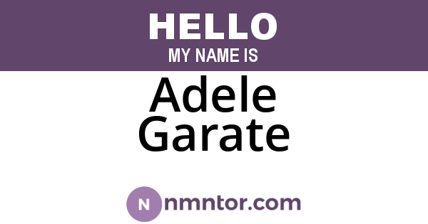 Adele Garate