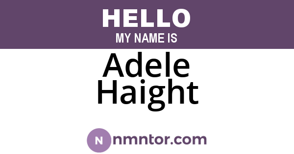 Adele Haight