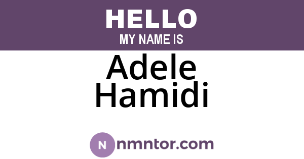 Adele Hamidi