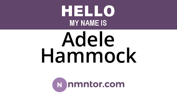 Adele Hammock