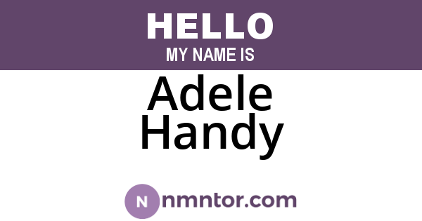 Adele Handy