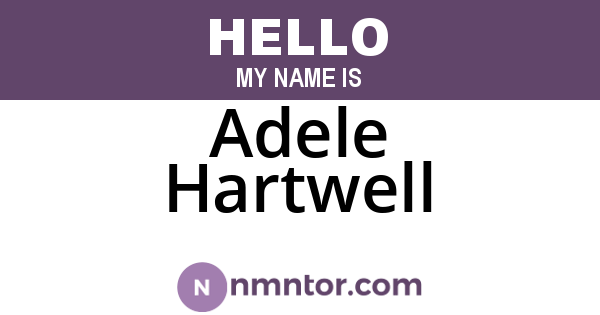 Adele Hartwell