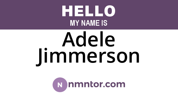 Adele Jimmerson