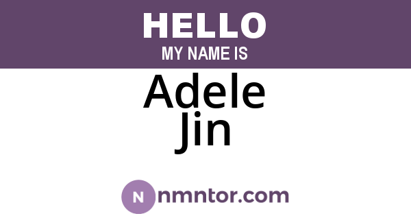 Adele Jin