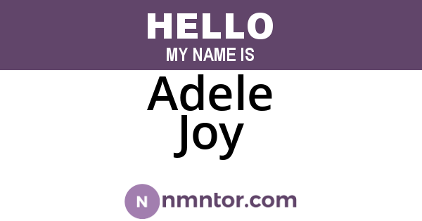 Adele Joy