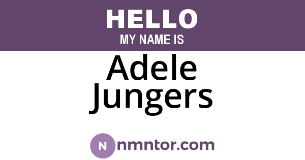 Adele Jungers