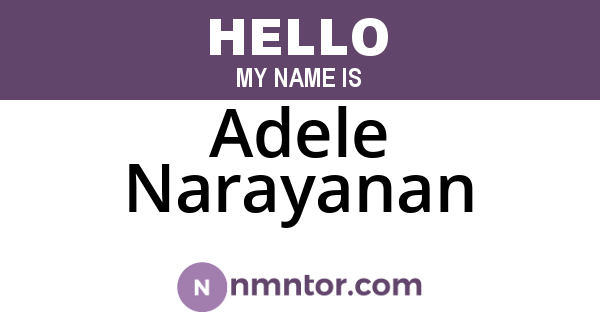 Adele Narayanan