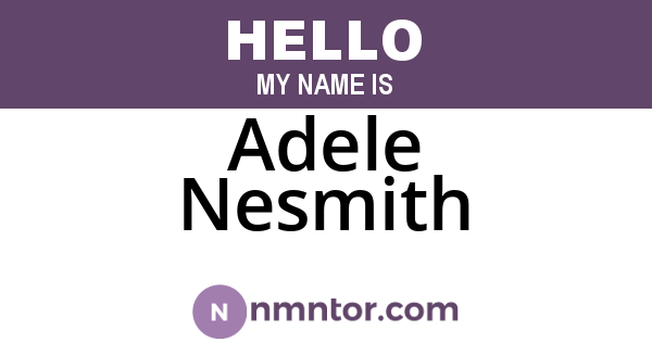 Adele Nesmith