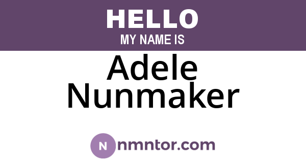 Adele Nunmaker