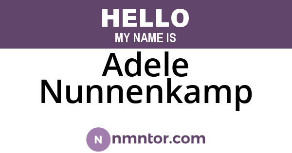 Adele Nunnenkamp