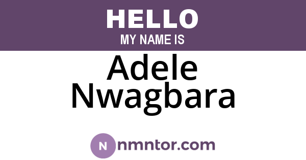 Adele Nwagbara