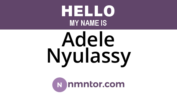 Adele Nyulassy