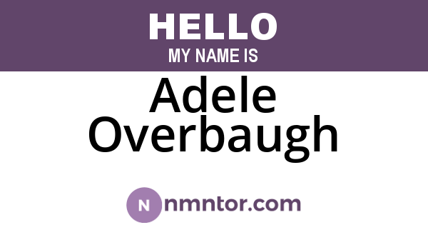 Adele Overbaugh
