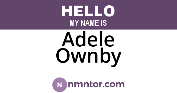 Adele Ownby
