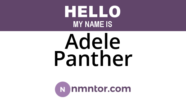 Adele Panther