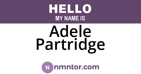 Adele Partridge